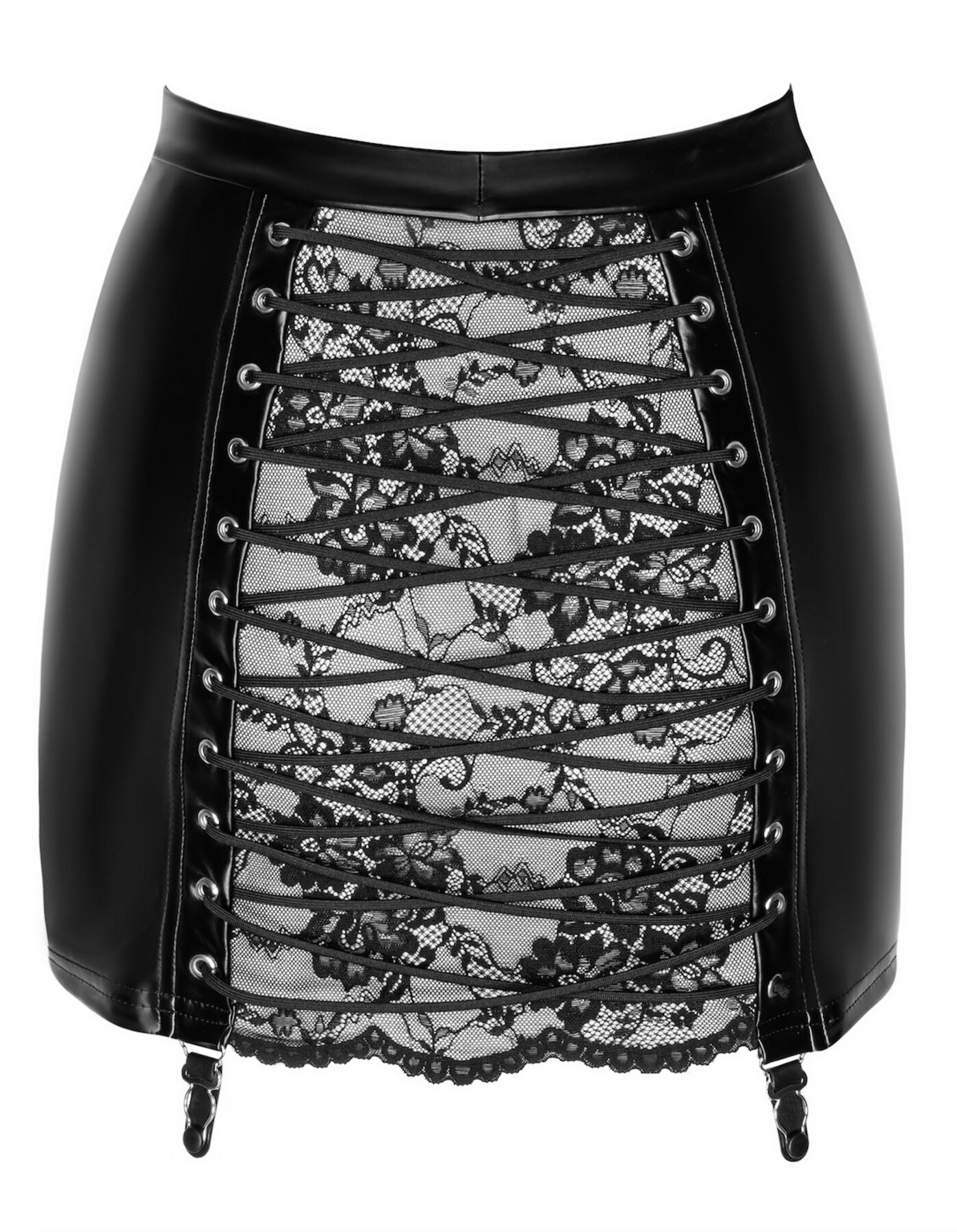Елегантна спідниця Noir Handmade F341 з мереживом - XXL