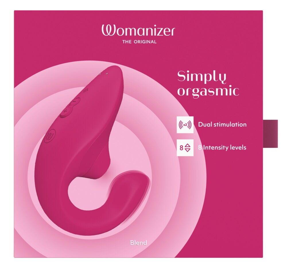 Інтимний стимулятор Womanizer Blend Vibrant Pink з подвійною стимуляцією