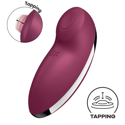 Вібростимулятор Satisfyer Tap & Climax 2 Red з ефектом постукування