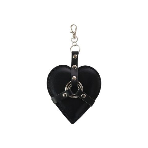 Брелок на карабіні Art of Heart Angel, чорний, еко-шкіра