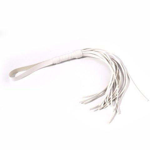 Білий батіг Flogger Art of Sex з екошкіри для інтимних ігор