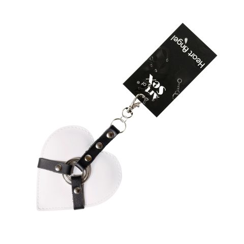 Брелок Art of Heart Angel з карабіном, білий, еко-шкіра