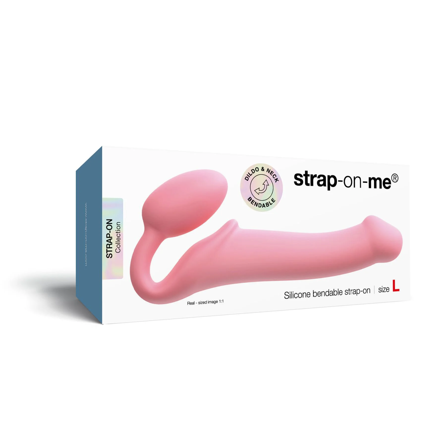 Безремінний страпон Strap-On-Me Rose L, регульований, діаметр 3.7 см