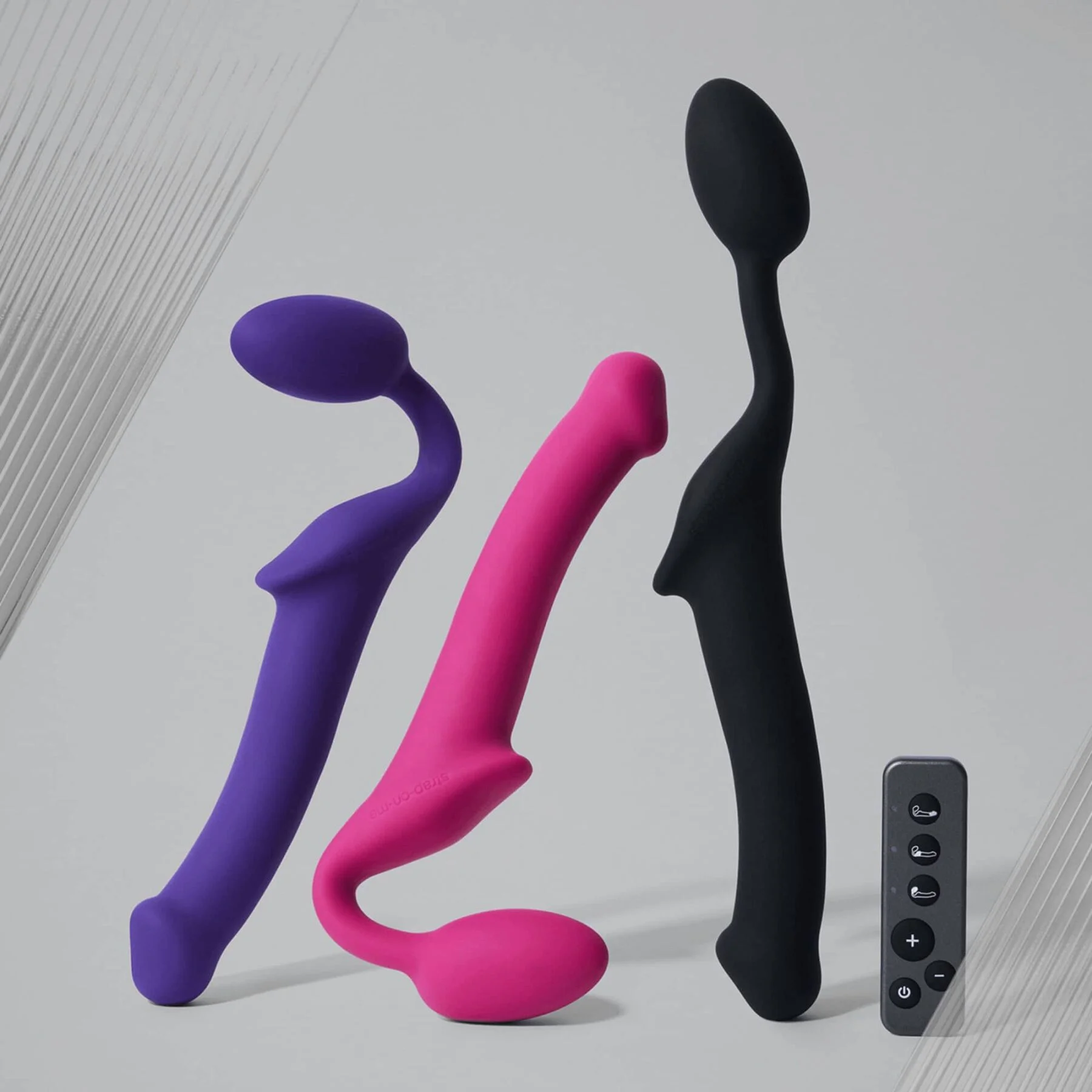 Страпон без ременів з вібрацією Strap-On-Me XL, пульт ДК, фуксія