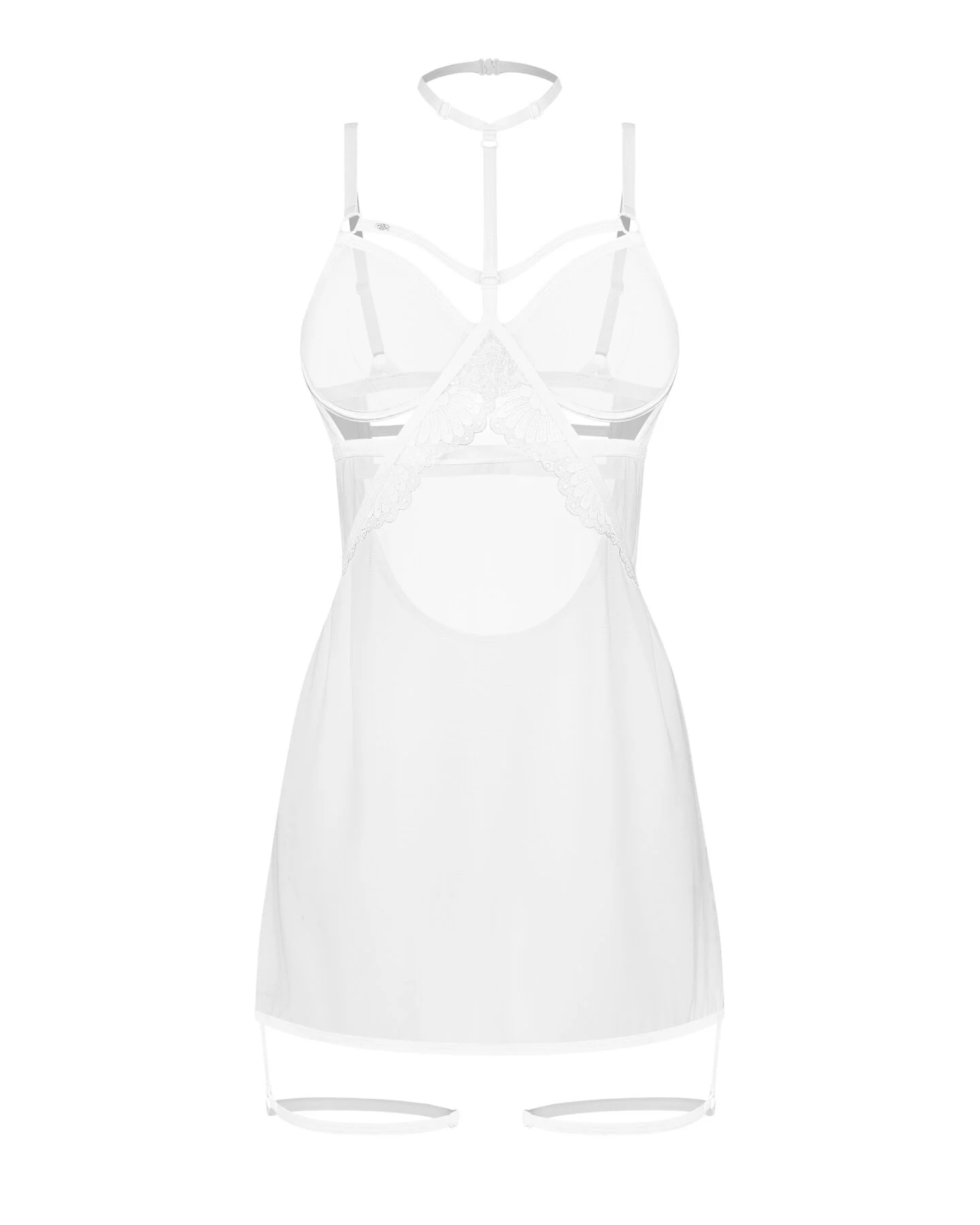 Бебі-долл Obsessive Arrowel White chemise 2XL/3XL - комфорт і стиль