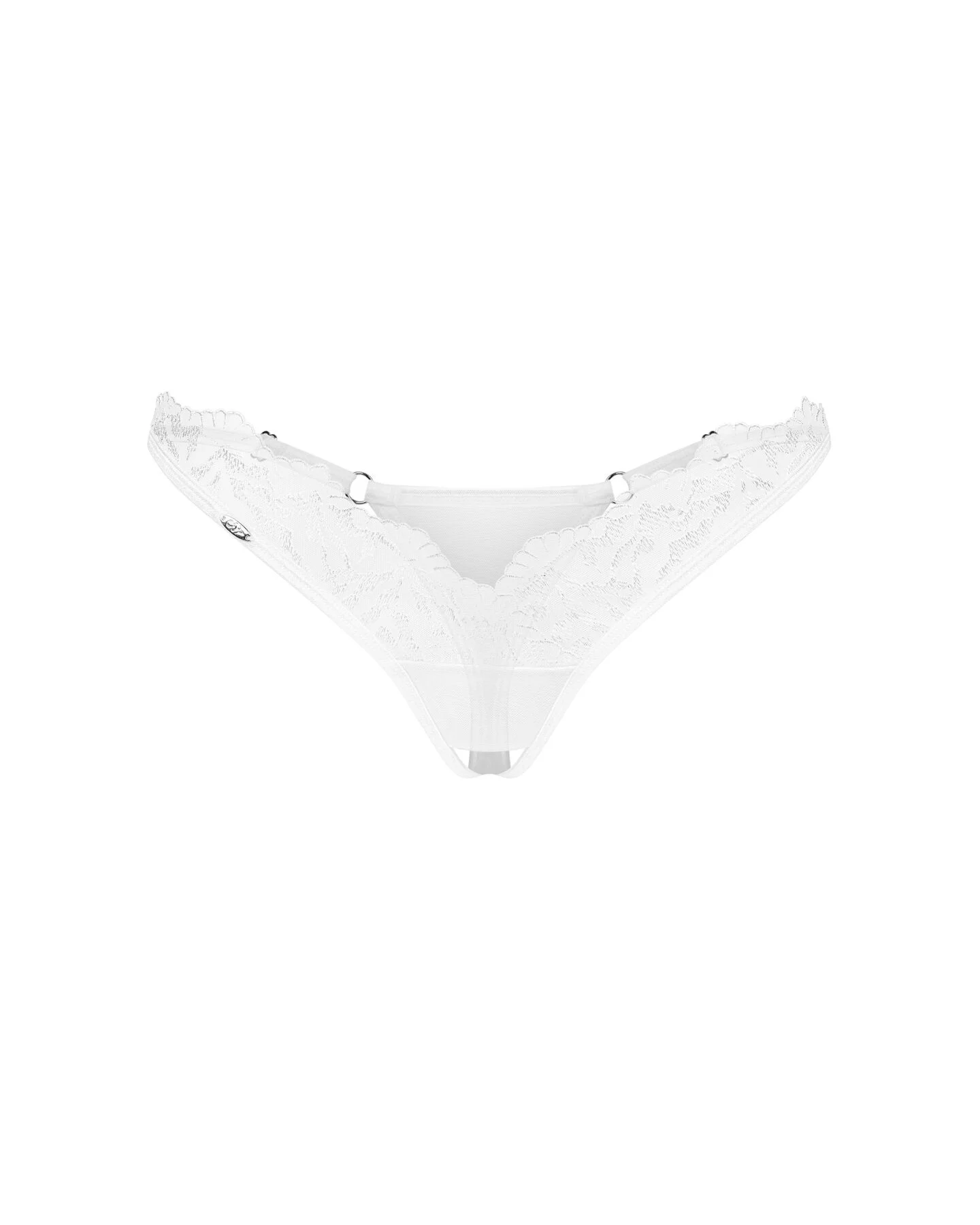 Трусики Obsessive Arrowel White crotchless thong S/M - елегантність і комфорт