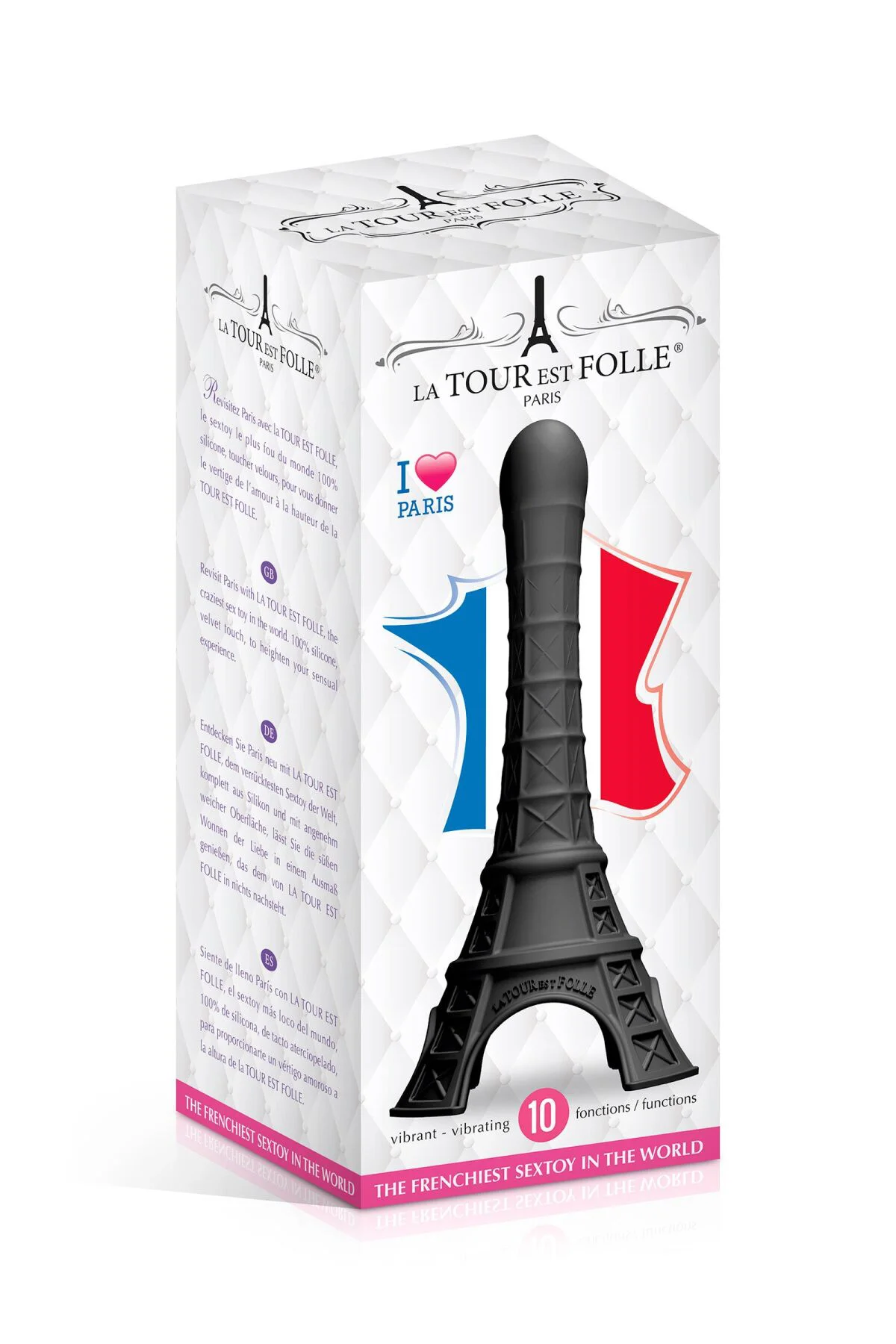 Елегантний вібратор La Tour Est Folle Paris Black для інтимних моментів