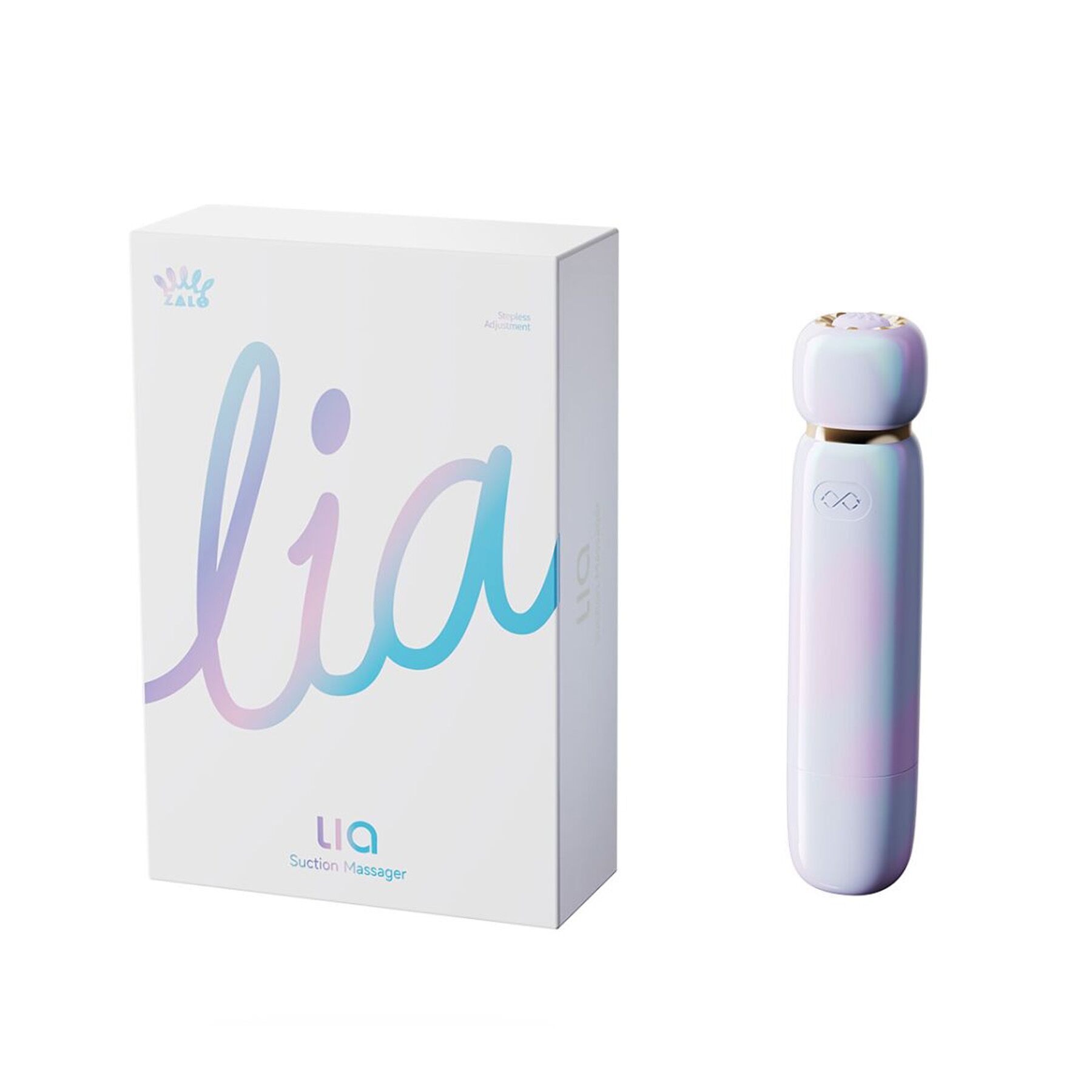 Вакуумний стимулятор Zalo Lia Floral White для комфортного догляду