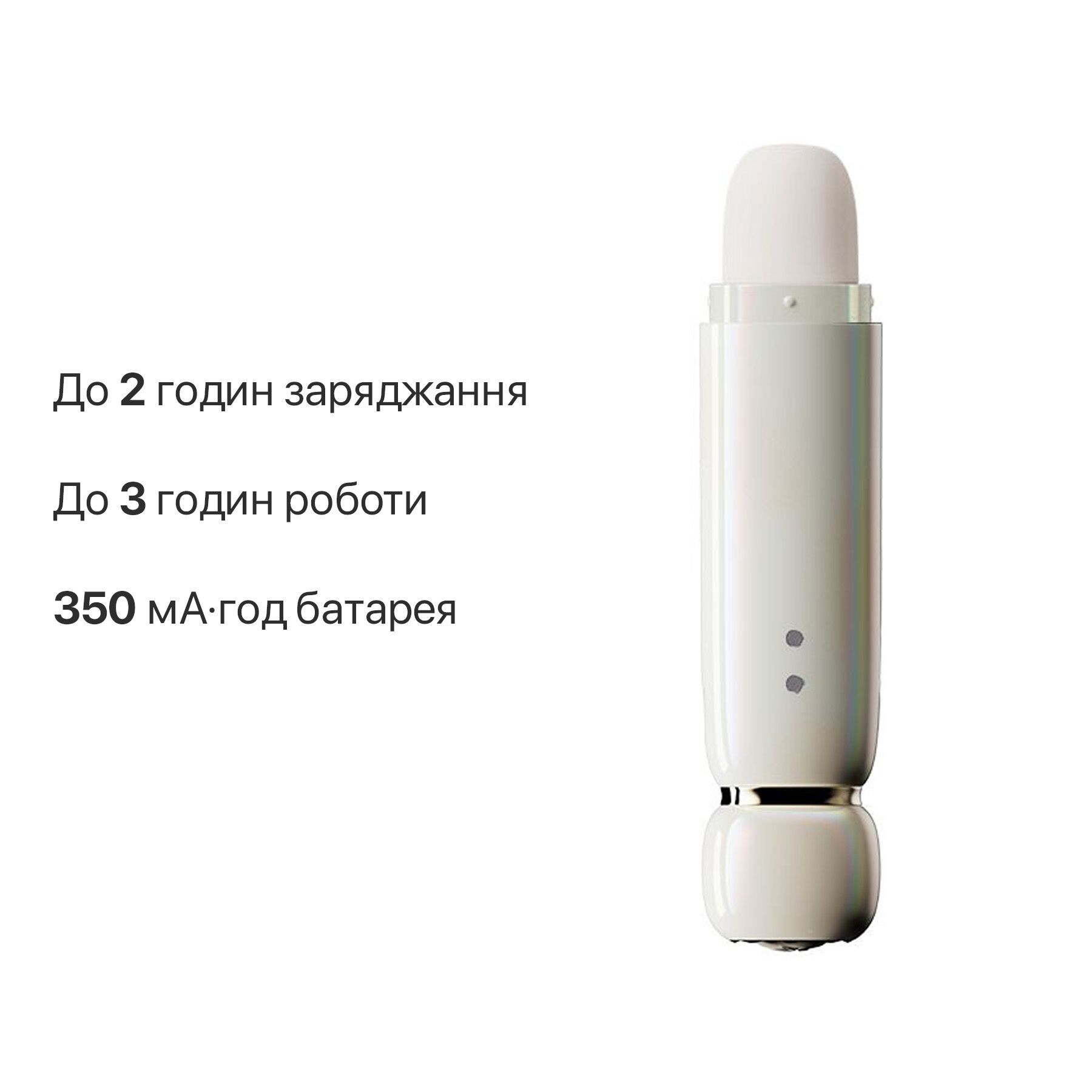 Вакуумний стимулятор Zalo Lia Floral White для комфортного догляду