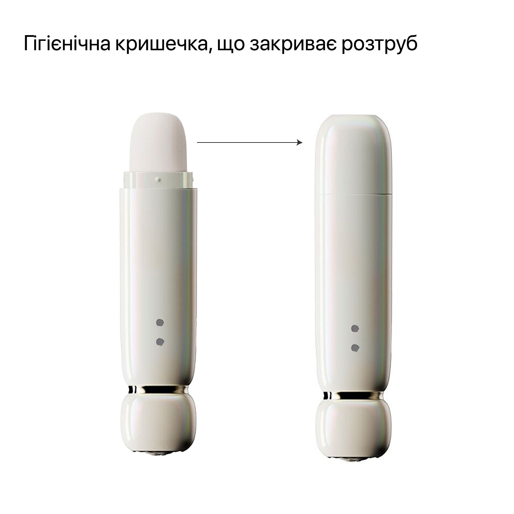 Вакуумний стимулятор Zalo Lia Floral White для комфортного догляду