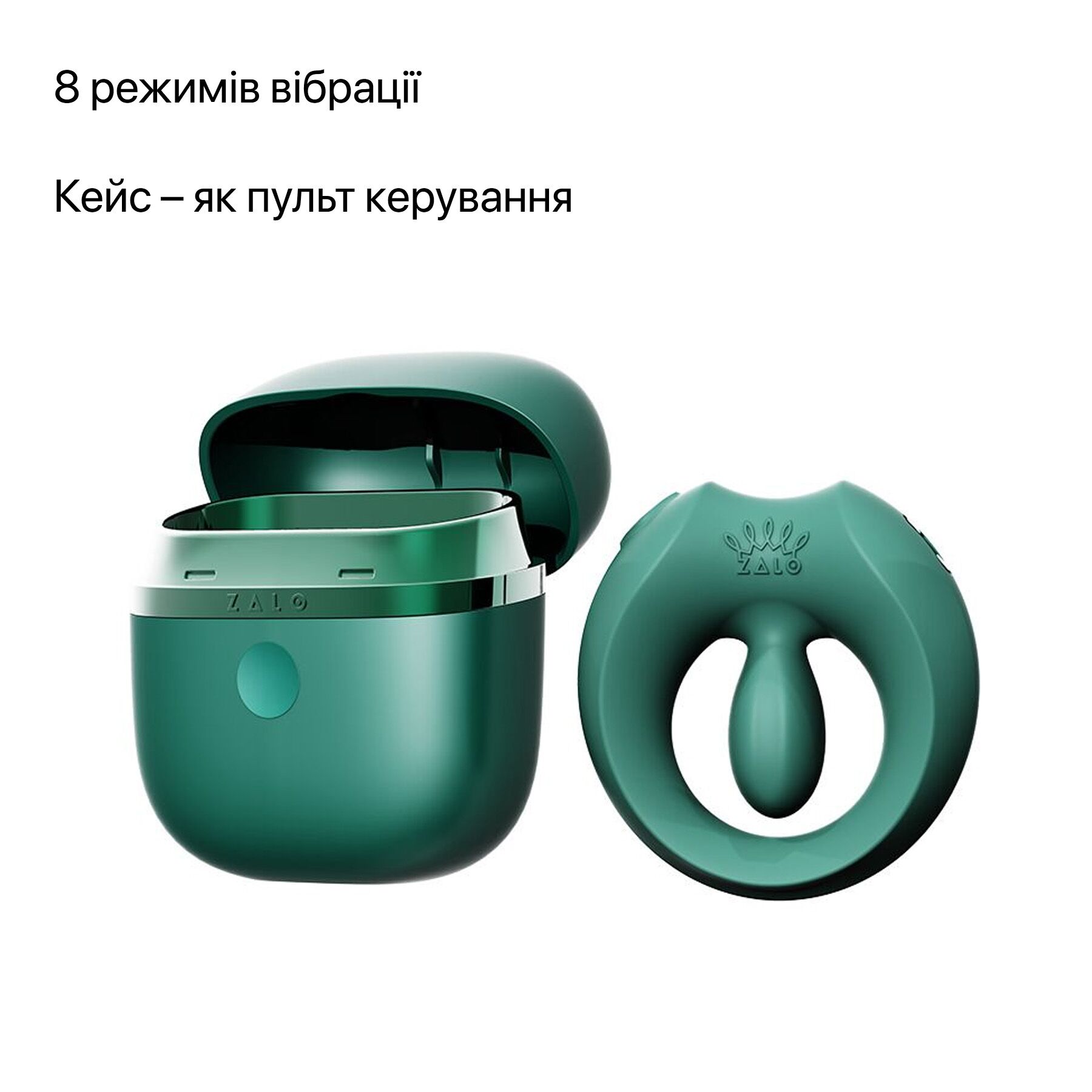 Інтимне кільце Zalo Apis із зеленим турмаліном - комфорт та естетика
