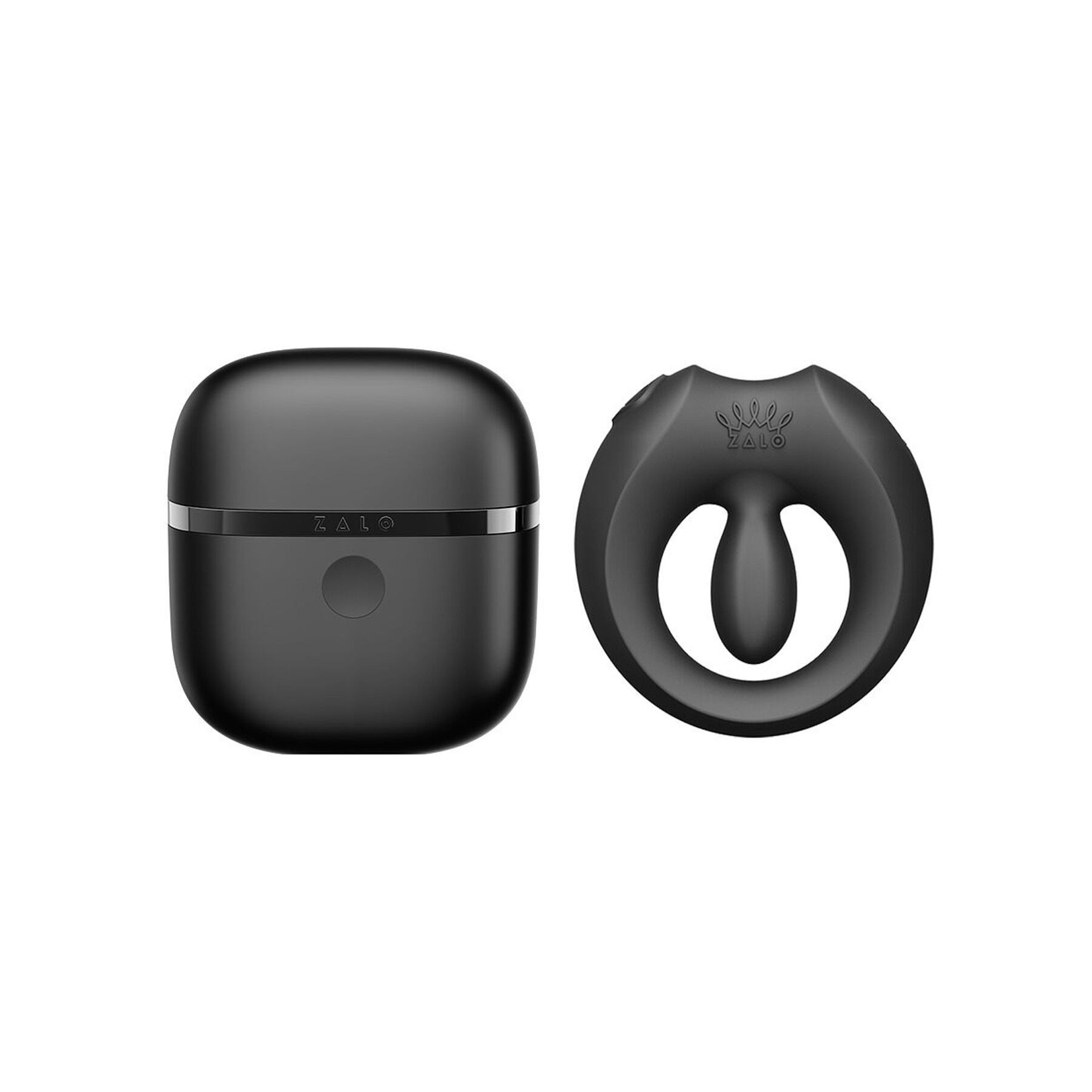 Елегантне інтимне кільце Zalo Apis Obsidian Black
