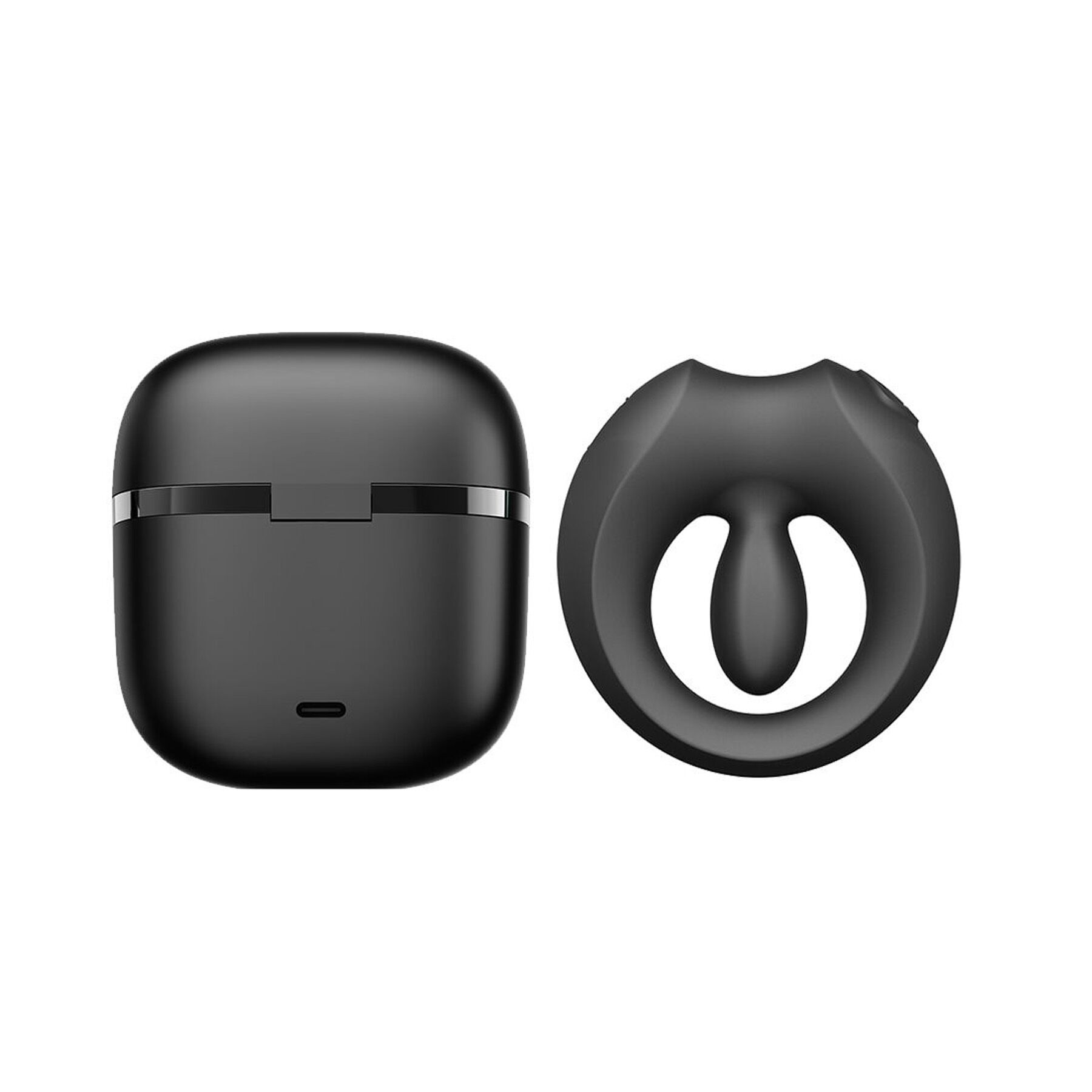 Елегантне інтимне кільце Zalo Apis Obsidian Black