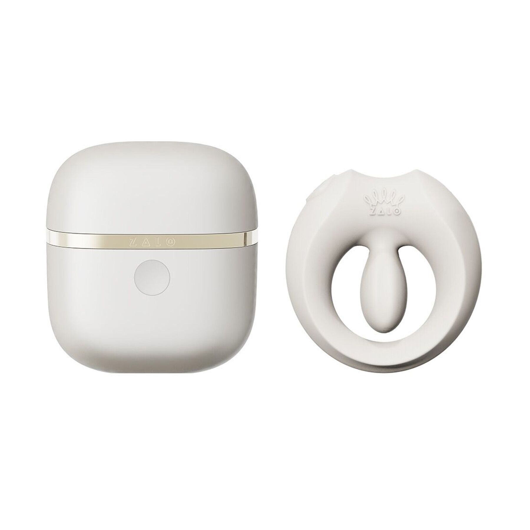 Ергономічне кільце Zalo Apis Ivory White для інтимного комфорту