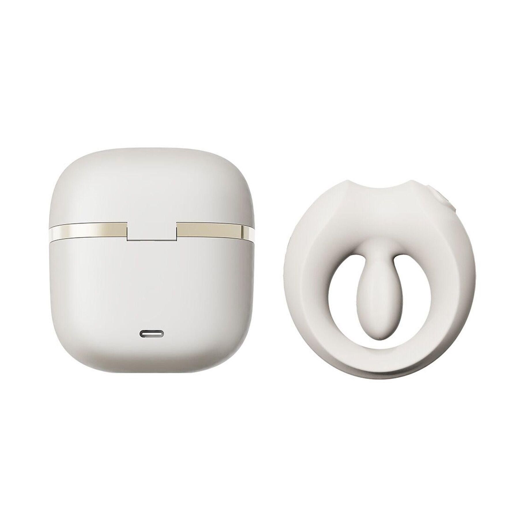 Ергономічне кільце Zalo Apis Ivory White для інтимного комфорту