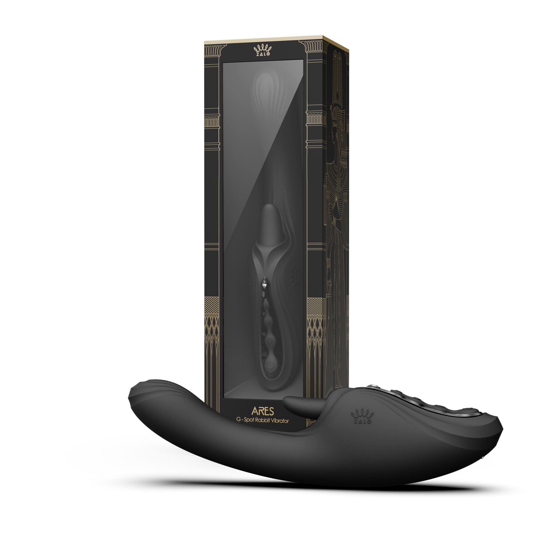 Інтимний вібратор-кролик Zalo Ares Obsidian Black