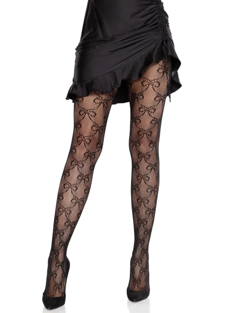 Колготки Leg Avenue Bow Net Tights One Size