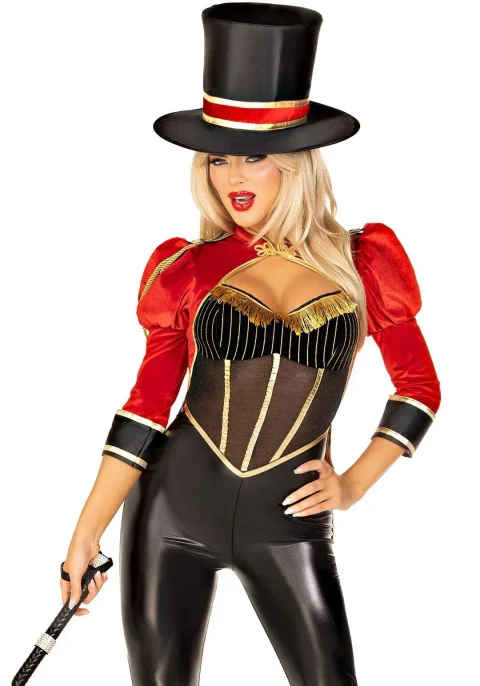 Костюм циркачки Leg Avenue Circus Ringmaster Diva Catsuit S