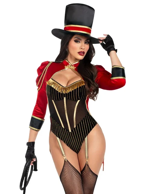 Костюм циркачки Leg Avenue Ravishing Ringmaster Bodysuit XS