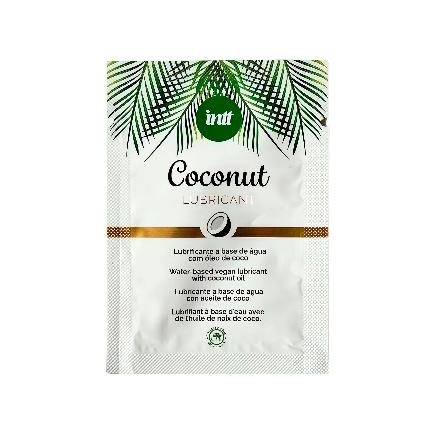 Пробник лубриканта Intt Coconut з кокосовою олією, 2 мл
