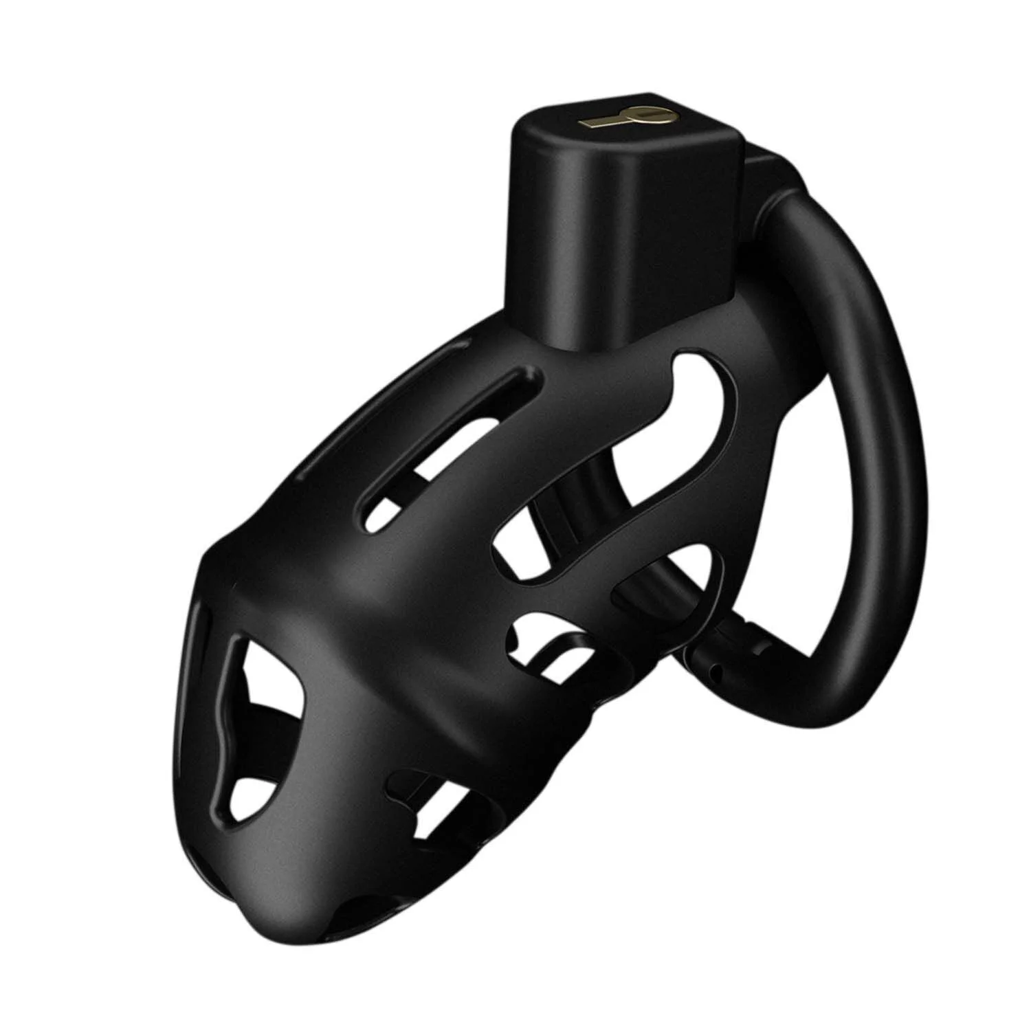 LOCKINK SEVANDA Plastic Chastity Cage, Black, 3 Rings