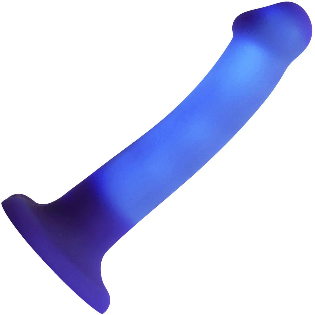 Світлодіодне дилдо Strap-On-Me Glow LED Purple - M