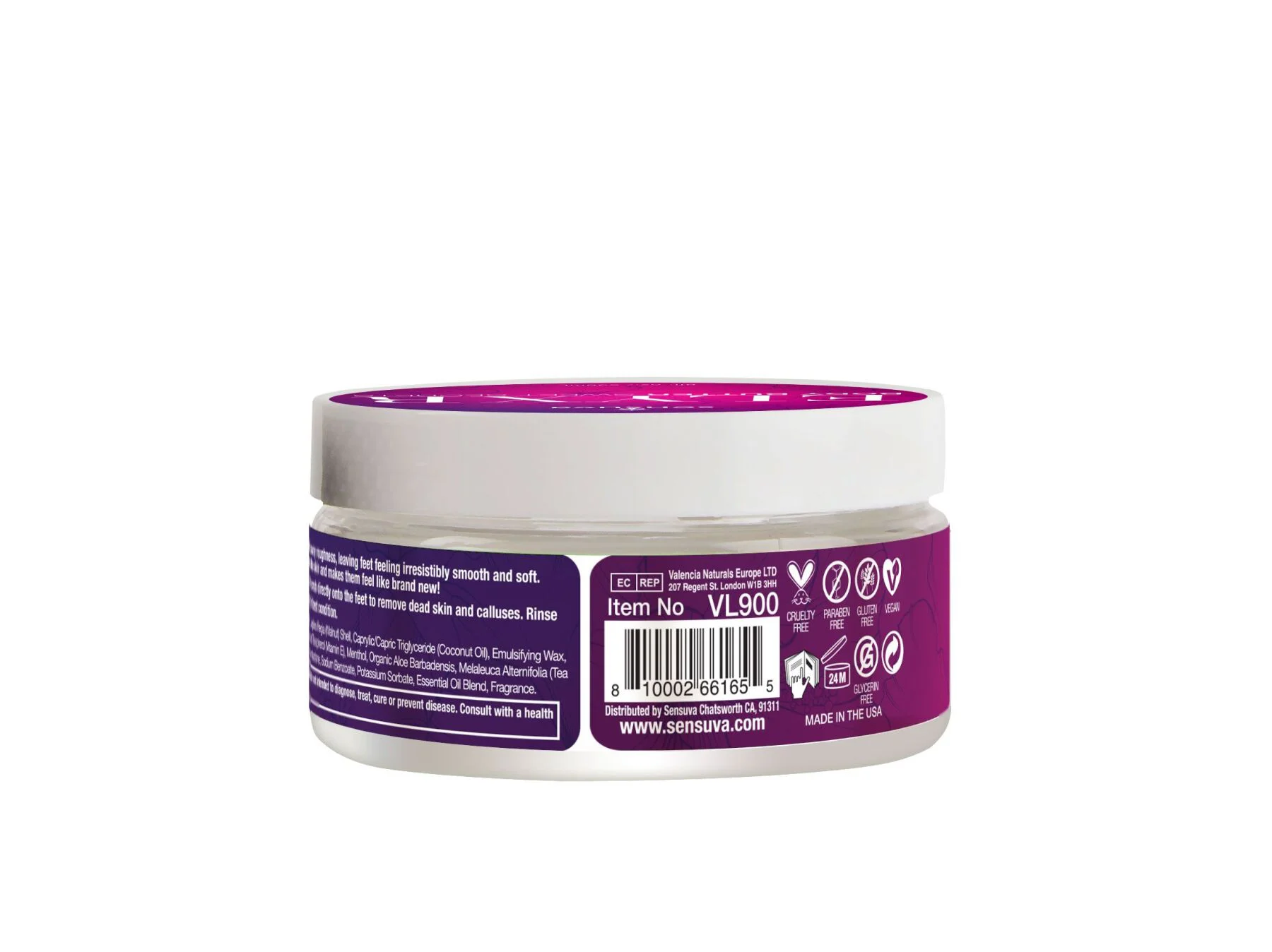 Sensuva ELXYR Sugar Scrub для ніг - Sweet Secrets (236 мл)