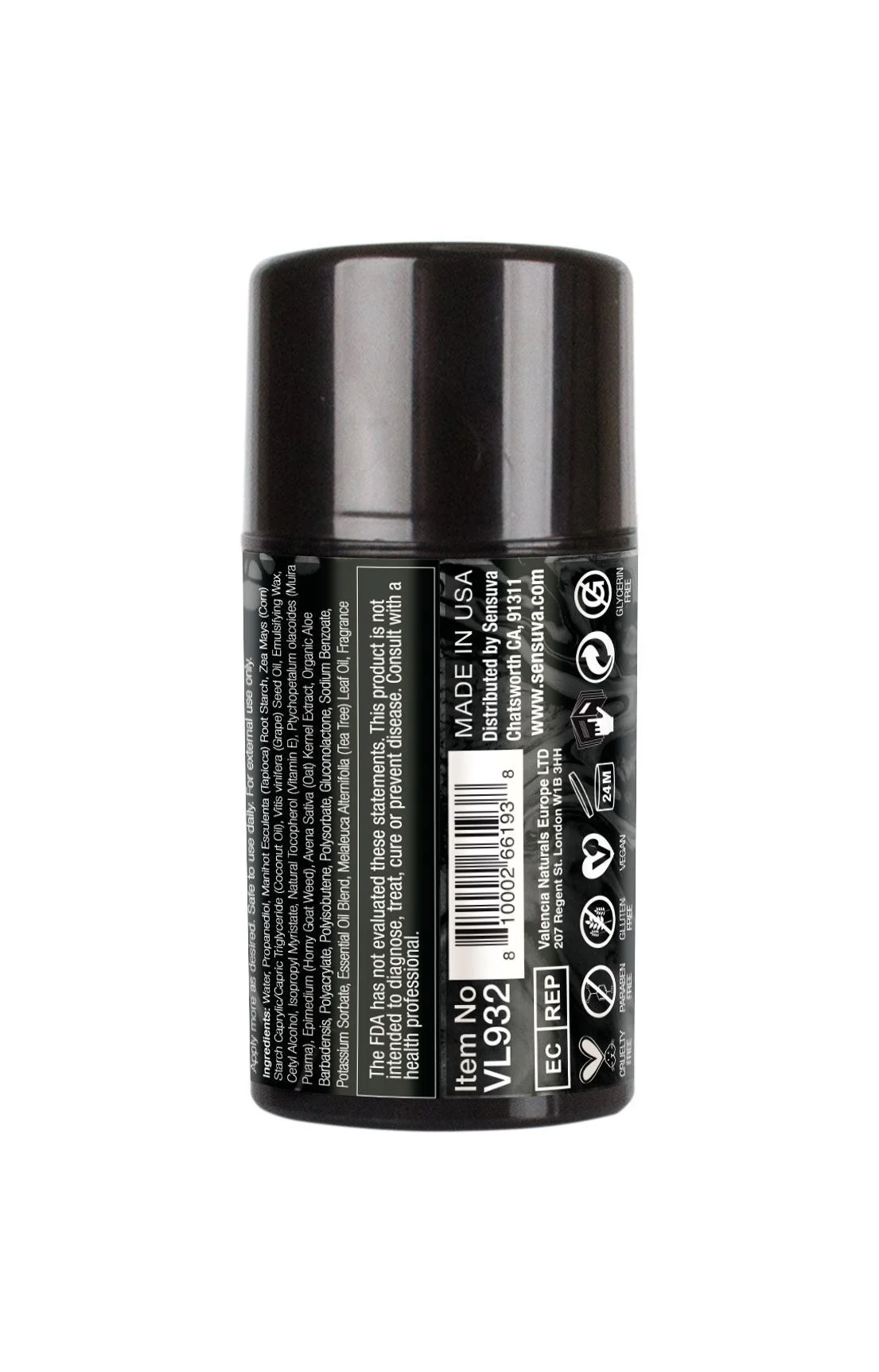 Крем-пудра для тіла Sensuva Body Powder Cream - Dark Temptations, 50 мл