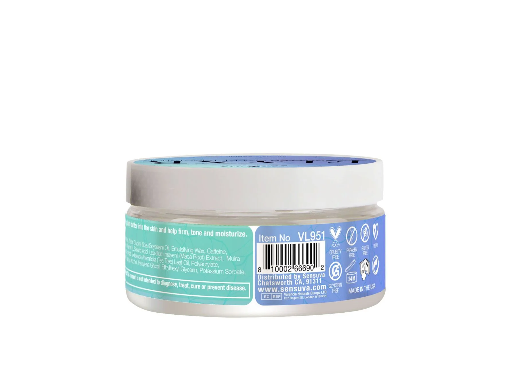Батер для тіла Sensuva Body Butter - Sweet Temptations, 236 мл
