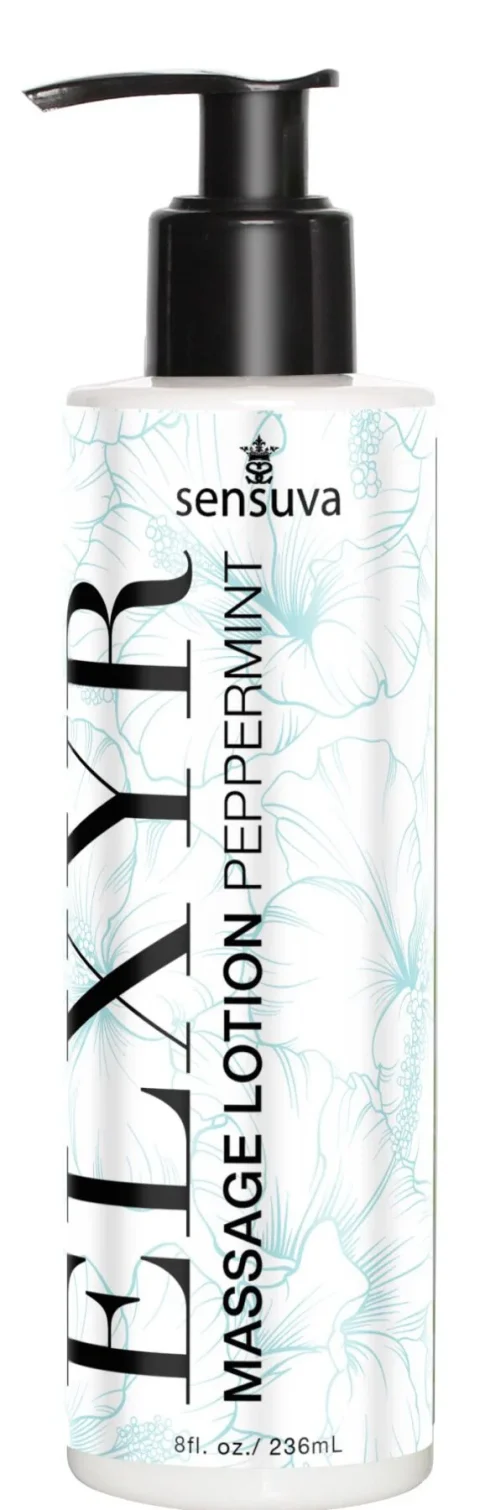 Лосьйон для масажу ніг Sensuva ELXYR з м'ятою, 236 мл