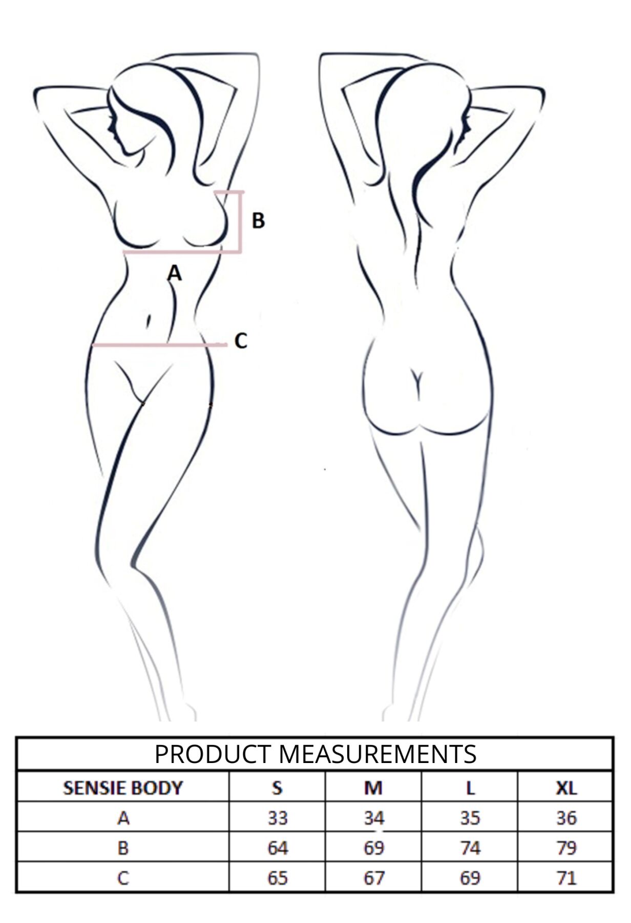 Боді Passion SENSIE BODY коралове XL - Елегантний дизайн