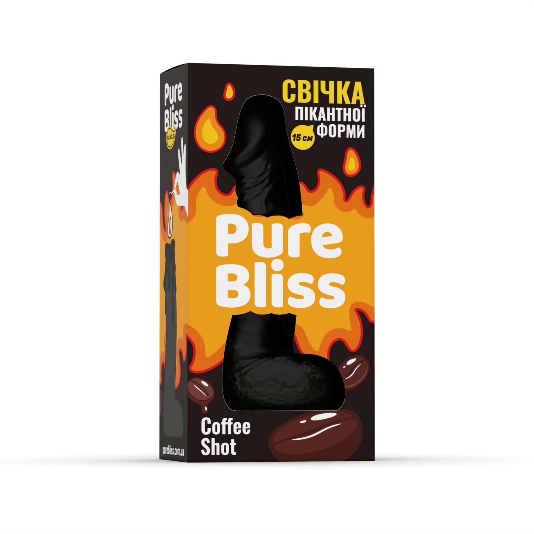 Ароматна свічка Pure Bliss Black Coffee Shot 15 см