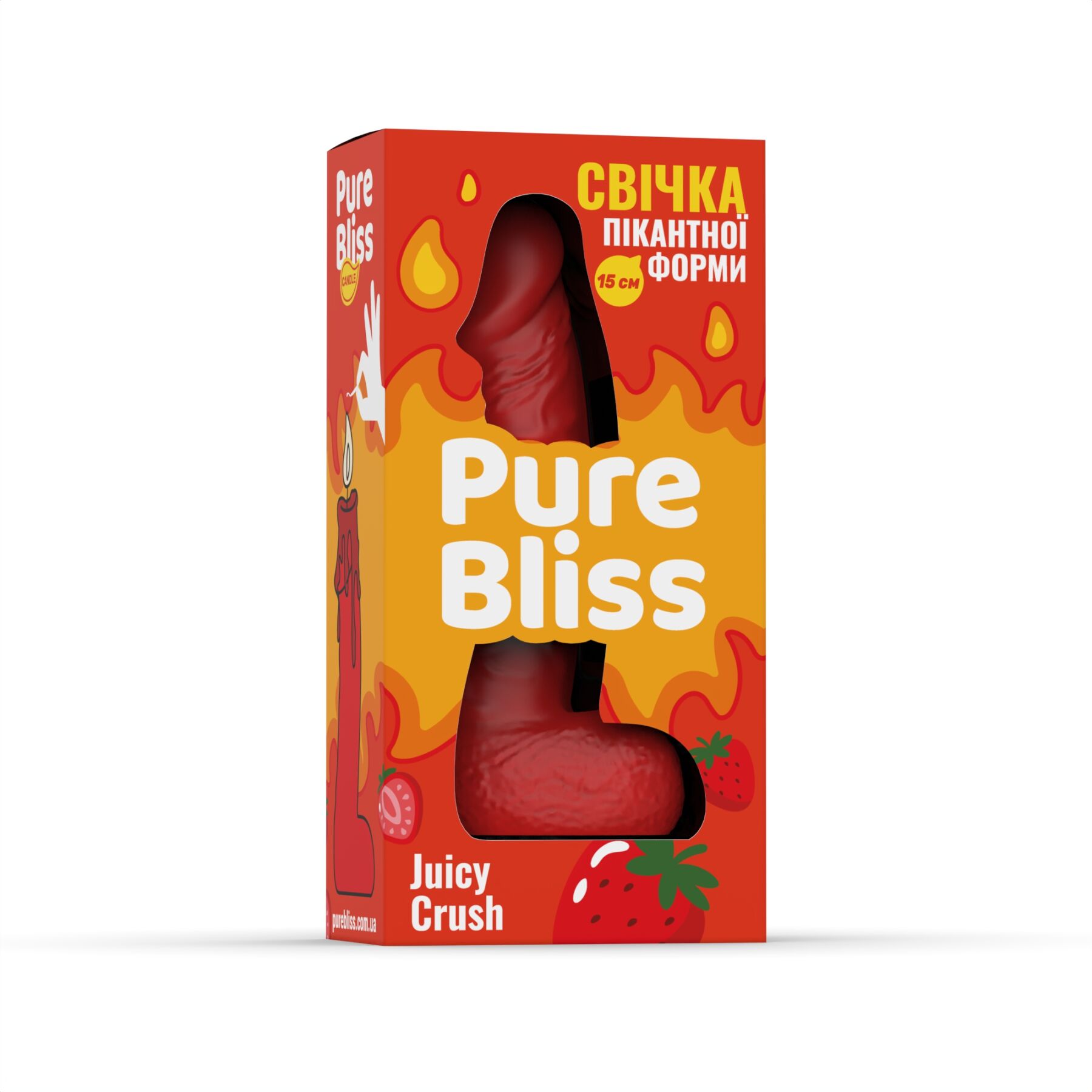Ароматна свічка Pure Bliss Red Juicy Crush 15 см, ягідний мікс