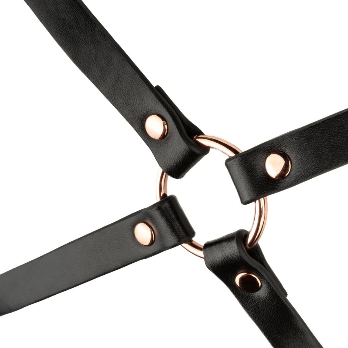 Чорна портупея Rosy Gold для тіла - Body Harness