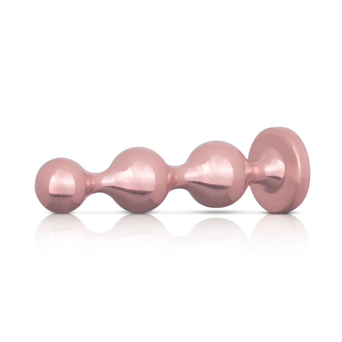 Набір інтимних аксесуарів Rosy Gold - Metal Plug Set, 3 шт
