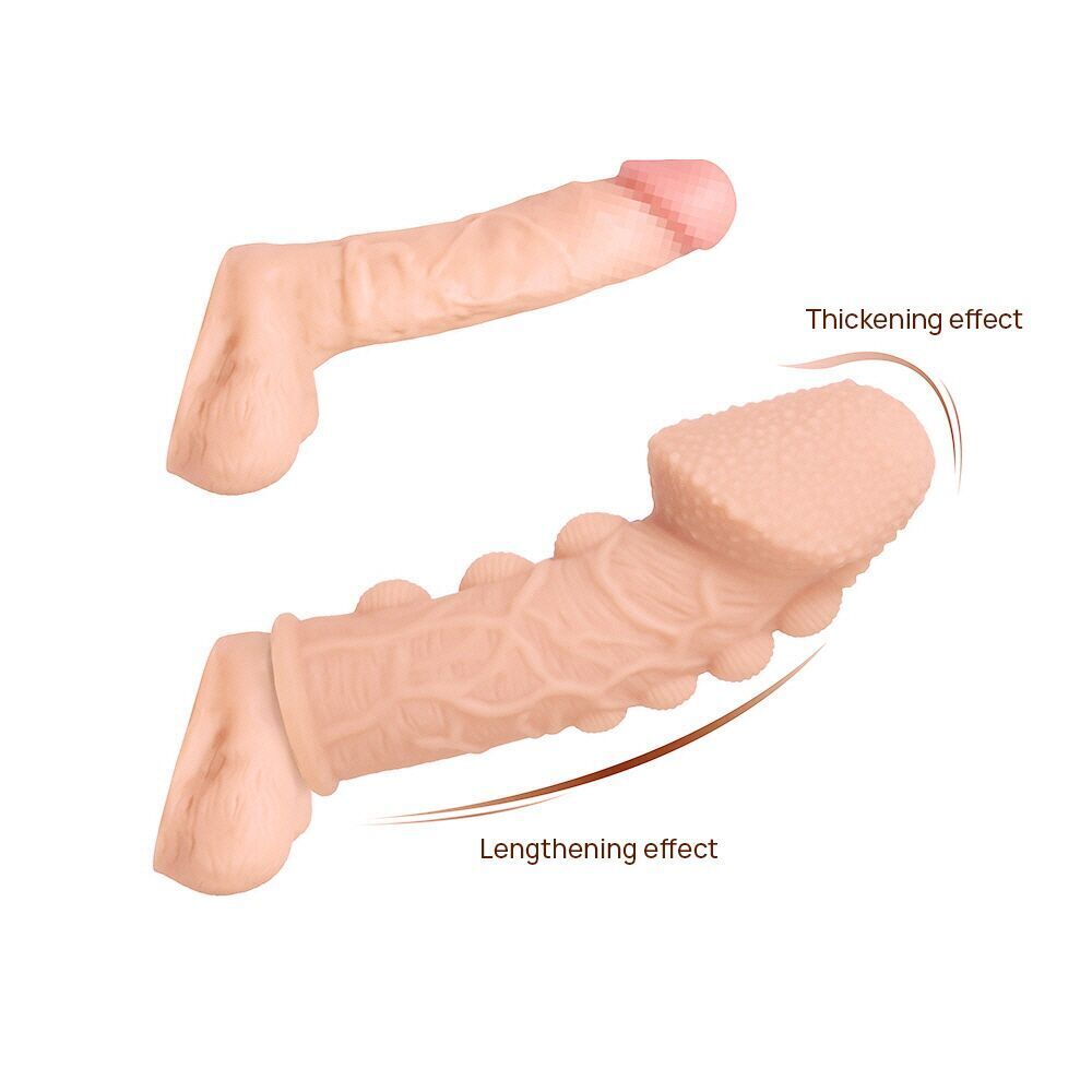 Насадка на член Kokos Extreme Sleeve ES.09 розмір S, потовщувальна, стимулюючий рельєф - Зображення 2