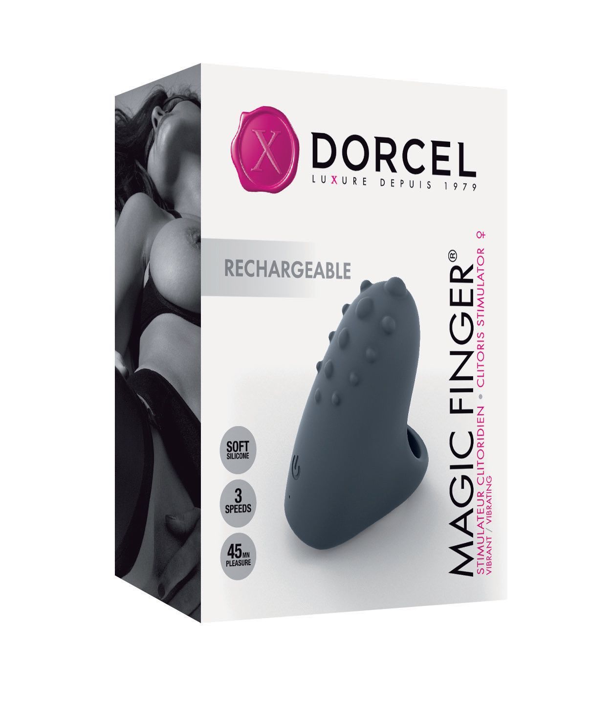 Вібратор на палець Dorcel MAGIC FINGER, 3 режими, чорний - Зображення 6