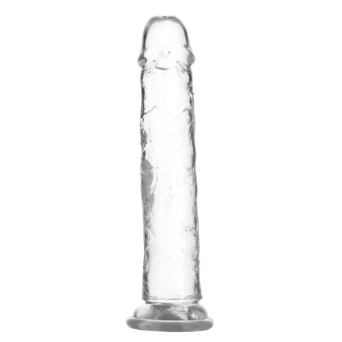 Прозорий фалоімітатор ADDICTION Vertical Dong 9″ з присоскою