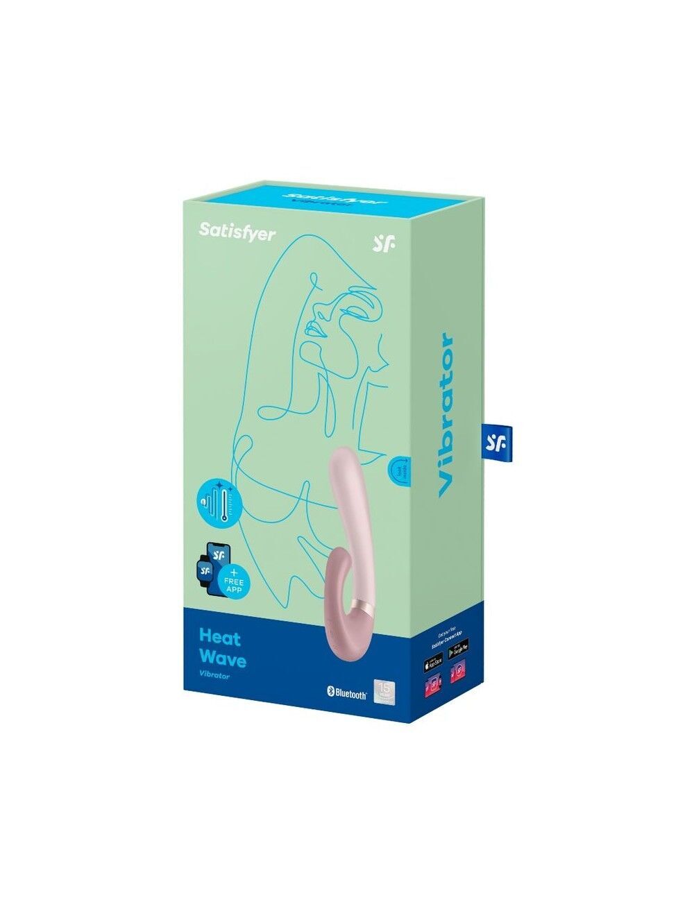 Смарт вібратор-кролик із підігрівом Satisfyer Heat Wave Mauve (пошкоджена формована вставка!!!) - Зображення 5