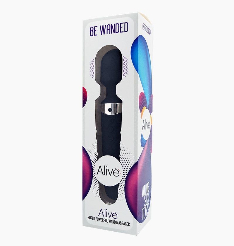 Мінівібромасажер Alive Be Wanded Black (м'яте паковання!!!) - Зображення 3
