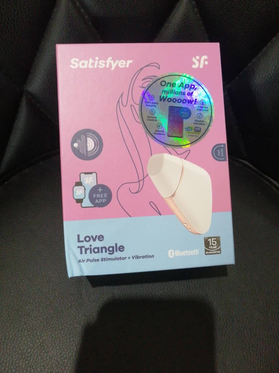 Вакуумный клиторальный стимулятор Satisfyer Love Triangle White (м'яте паковання!!!) - Зображення 2