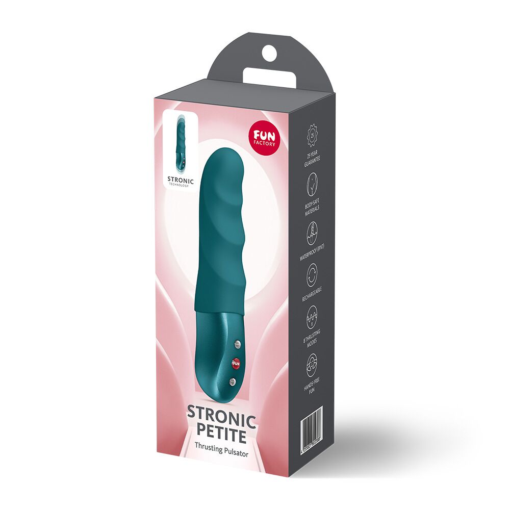Мініпульсатор Fun Factory STRONIC PETITE Bottle Green, 8 режимів, підходить для початківців - Зображення 8