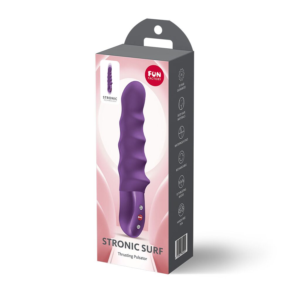 Пульсатор Fun Factory Stronic Surf Dark Violet, 10 режимів роботи, перезаряджуваний - Зображення 11