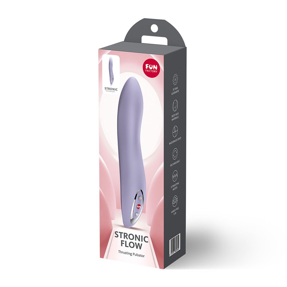 Пульсатор Fun Factory Stronic Flow Light Violet, 8 режимів роботи, перезаряджуваний - Зображення 7