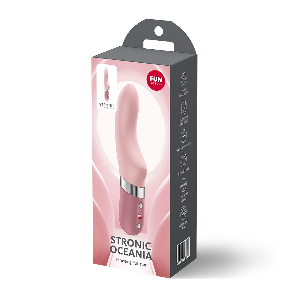 Пульсатор Fun Factory Stronic Oceania Soft Pink, 8 режимів роботи, перезаряджуваний - Зображення 9