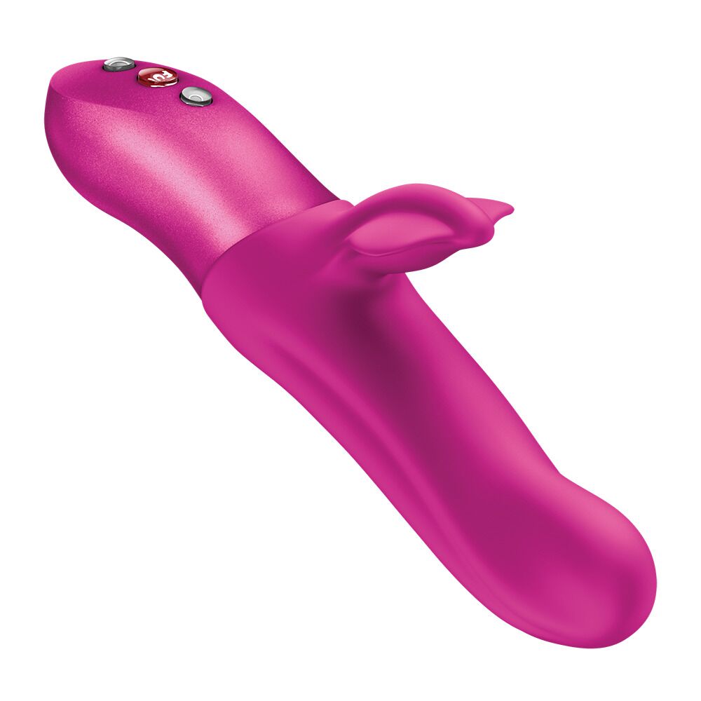 Пульсатор з вібрацією кліторального відростка Fun Factory BI STRONIC FUSION Magenta, 2 мотори - Зображення 5