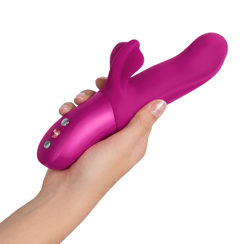 Пульсатор з вібрацією кліторального відростка Fun Factory BI STRONIC FUSION Magenta, 2 мотори - Зображення 9