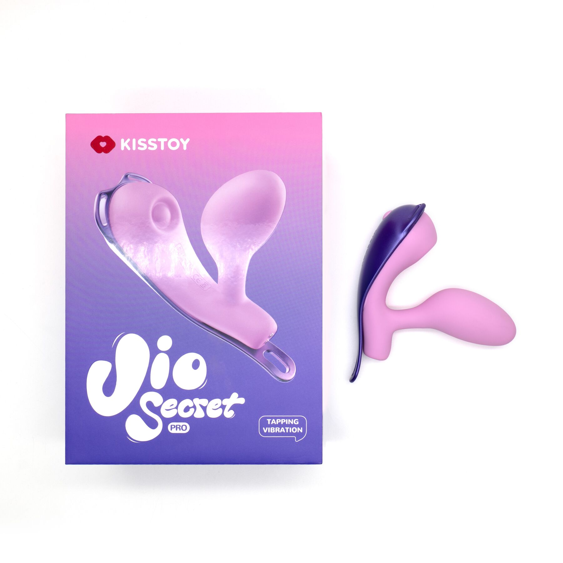 Смарт-віброяйце зі стимуляцією клітора KISSTOY Viosecret Pro, реагує на стискання, пояс для кріплення - Зображення 6