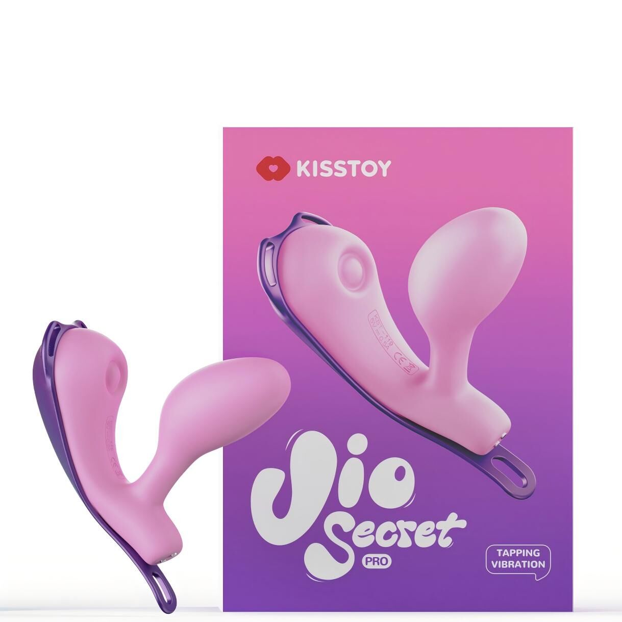 Смарт-віброяйце зі стимуляцією клітора KISSTOY Viosecret Pro, реагує на стискання, пояс для кріплення - Зображення 4