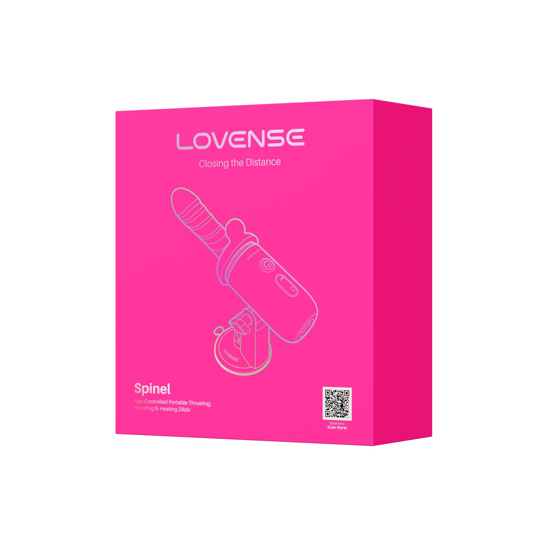 Смарт-міні секс-машина Lovense Spinel імітація фрикцій, підігрів, 3 насадки, на присосці - Зображення 7